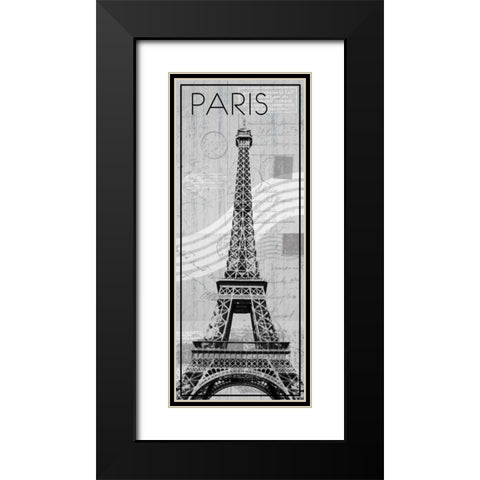 Paris Black Modern Wood Framed Art Print with Double Matting by Gibbons, Lauren