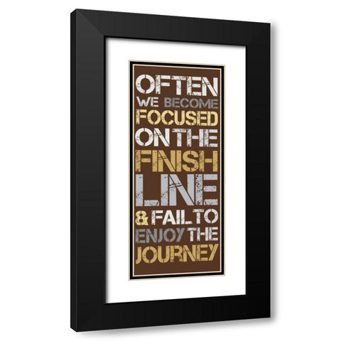 Journey Black Modern Wood Framed Art Print with Double Matting by Gibbons, Lauren