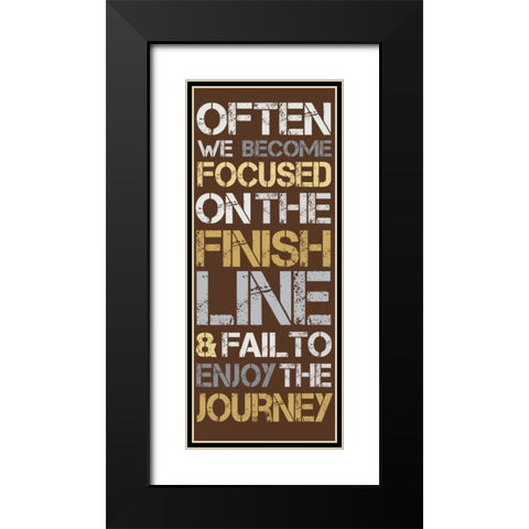 Journey Black Modern Wood Framed Art Print with Double Matting by Gibbons, Lauren