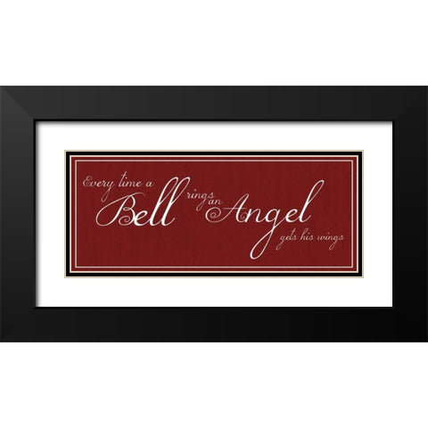 Bell Rings No Bell Black Modern Wood Framed Art Print with Double Matting by Gibbons, Lauren