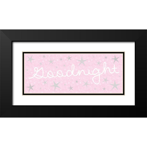 Goodnight Black Modern Wood Framed Art Print with Double Matting by Gibbons, Lauren