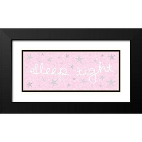 Sleep Tight Black Modern Wood Framed Art Print with Double Matting by Gibbons, Lauren
