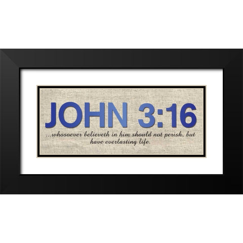 John 316 Black Modern Wood Framed Art Print with Double Matting by Gibbons, Lauren