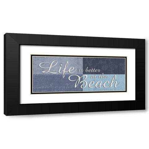 Beach 2 Black Modern Wood Framed Art Print with Double Matting by Gibbons, Lauren