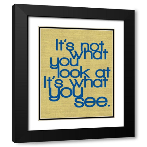 What You See Black Modern Wood Framed Art Print with Double Matting by Gibbons, Lauren