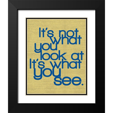 What You See Black Modern Wood Framed Art Print with Double Matting by Gibbons, Lauren