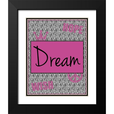 Dream Black Modern Wood Framed Art Print with Double Matting by Gibbons, Lauren