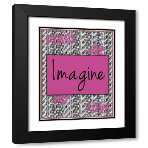 Imagine Black Modern Wood Framed Art Print with Double Matting by Gibbons, Lauren