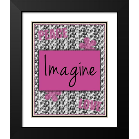 Imagine Black Modern Wood Framed Art Print with Double Matting by Gibbons, Lauren