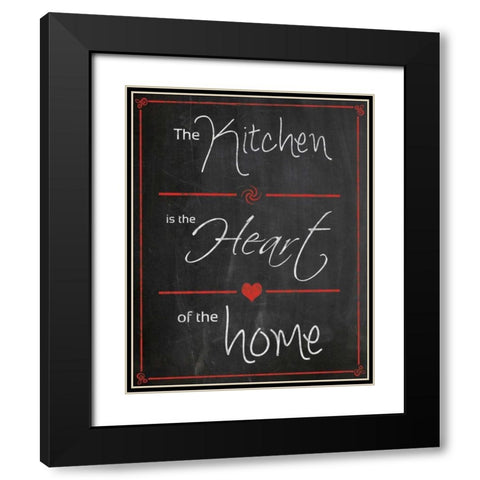 Kitchen Heart Home Black Modern Wood Framed Art Print with Double Matting by Gibbons, Lauren