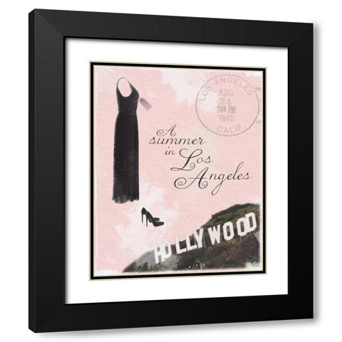 Summer LA Black Modern Wood Framed Art Print with Double Matting by Gibbons, Lauren