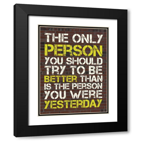 Better Than Black Modern Wood Framed Art Print with Double Matting by Gibbons, Lauren