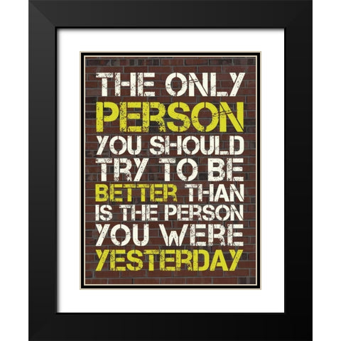 Better Than Black Modern Wood Framed Art Print with Double Matting by Gibbons, Lauren
