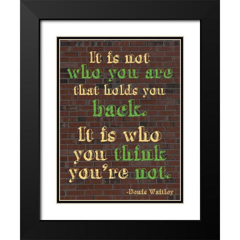 Hold Back Black Modern Wood Framed Art Print with Double Matting by Gibbons, Lauren