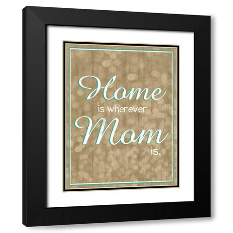 Home Bubbles Black Modern Wood Framed Art Print with Double Matting by Gibbons, Lauren