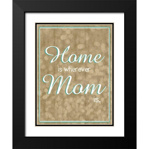 Home Bubbles Black Modern Wood Framed Art Print with Double Matting by Gibbons, Lauren