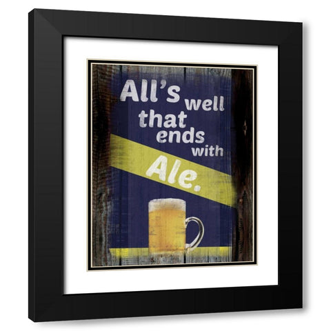 Ale Black Modern Wood Framed Art Print with Double Matting by Gibbons, Lauren