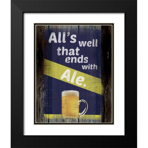 Ale Black Modern Wood Framed Art Print with Double Matting by Gibbons, Lauren