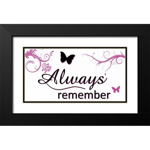Always Black Modern Wood Framed Art Print with Double Matting by Gibbons, Lauren
