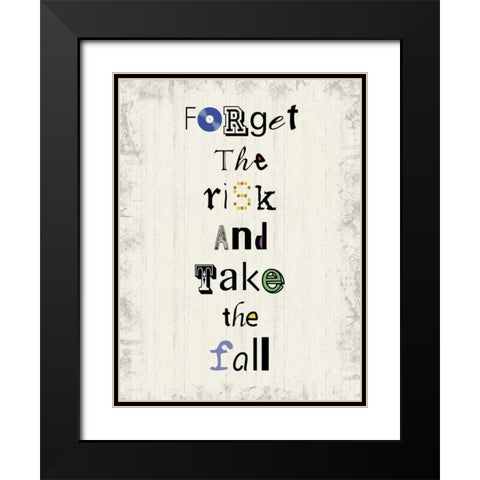 un 3 Fall Black Modern Wood Framed Art Print with Double Matting by Gibbons, Lauren