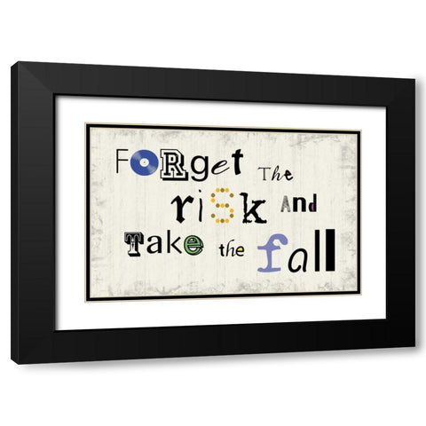 Fun Fall Black Modern Wood Framed Art Print with Double Matting by Gibbons, Lauren