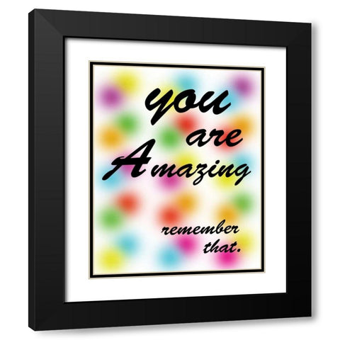 Amazing Rainbow Black Modern Wood Framed Art Print with Double Matting by Gibbons, Lauren