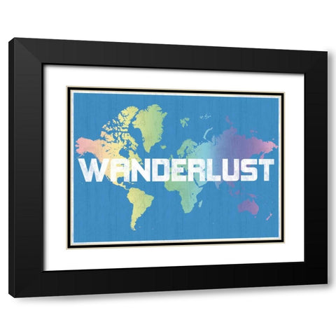 Wanderlust Black Modern Wood Framed Art Print with Double Matting by Gibbons, Lauren
