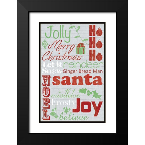 Jolly 2 Black Modern Wood Framed Art Print with Double Matting by Gibbons, Lauren