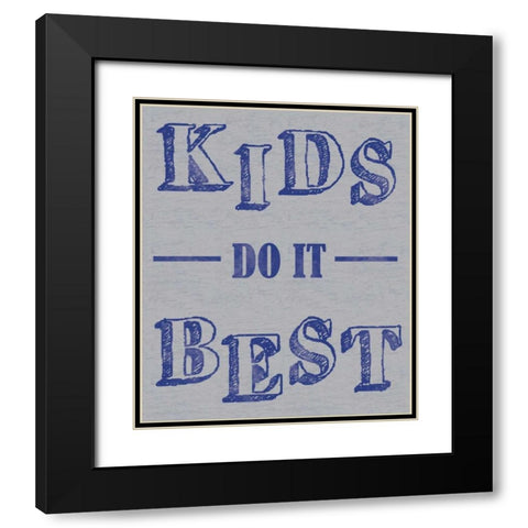 Kids Best Black Modern Wood Framed Art Print with Double Matting by Gibbons, Lauren