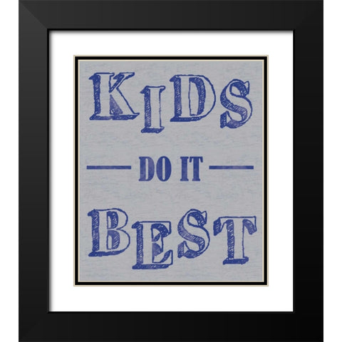 Kids Best Black Modern Wood Framed Art Print with Double Matting by Gibbons, Lauren