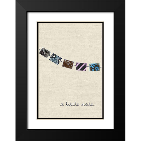 Thanks Black Modern Wood Framed Art Print with Double Matting by Gibbons, Lauren