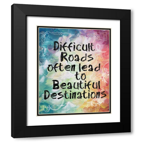 Beautiful Destinations Black Modern Wood Framed Art Print with Double Matting by Gibbons, Lauren