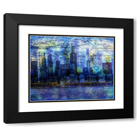Citiscape New 3 Black Modern Wood Framed Art Print with Double Matting by Gibbons, Lauren
