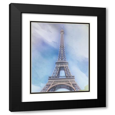 Paris 1 Black Modern Wood Framed Art Print with Double Matting by Gibbons, Lauren