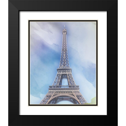 Paris 1 Black Modern Wood Framed Art Print with Double Matting by Gibbons, Lauren