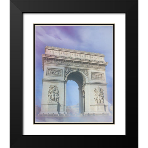Paris 2 Black Modern Wood Framed Art Print with Double Matting by Gibbons, Lauren