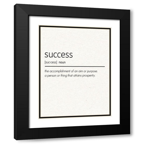 Success Black Modern Wood Framed Art Print with Double Matting by Gibbons, Lauren