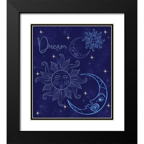 Dream Black Modern Wood Framed Art Print with Double Matting by Gibbons, Lauren