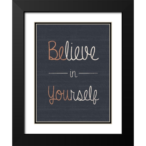 Be You Black Modern Wood Framed Art Print with Double Matting by Gibbons, Lauren