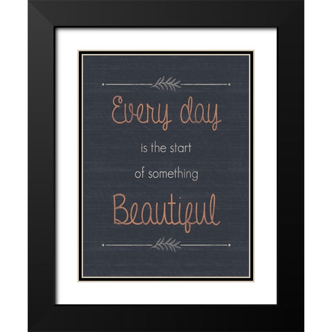 Everyday Black Modern Wood Framed Art Print with Double Matting by Gibbons, Lauren