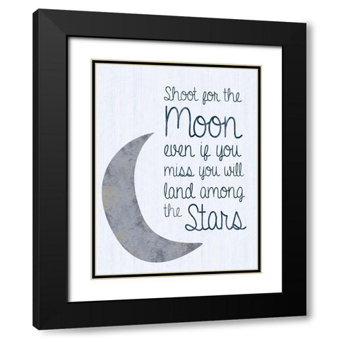Land Among Stars Black Modern Wood Framed Art Print with Double Matting by Gibbons, Lauren