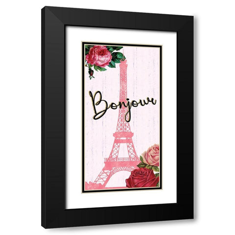 Paris 1 Black Modern Wood Framed Art Print with Double Matting by Gibbons, Lauren