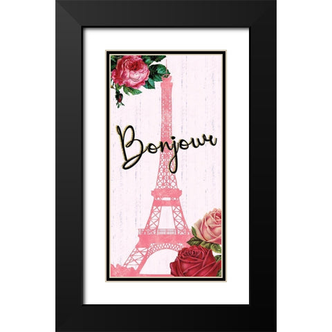 Paris 1 Black Modern Wood Framed Art Print with Double Matting by Gibbons, Lauren