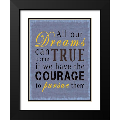 Dreams Black Modern Wood Framed Art Print with Double Matting by Gibbons, Lauren