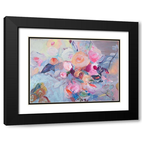 Reminiscence Black Modern Wood Framed Art Print with Double Matting by Daisy D