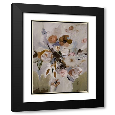 Vase Of Emotions Black Modern Wood Framed Art Print with Double Matting by Daisy D