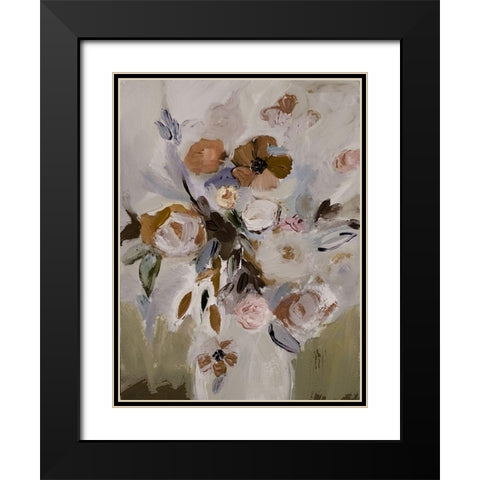Vase Of Emotions Black Modern Wood Framed Art Print with Double Matting by Daisy D