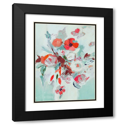 Vase Of Beauty Black Modern Wood Framed Art Print with Double Matting by Daisy D