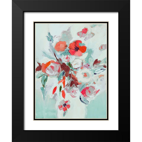 Vase Of Beauty Black Modern Wood Framed Art Print with Double Matting by Daisy D