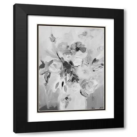 Soft Vase Black Modern Wood Framed Art Print with Double Matting by Daisy D